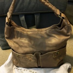 Marc Jacobs Totally Turnlock Bag Tan Leather NEW
